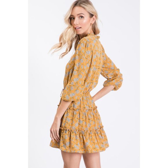 Hailey & Co Floral Ruffle Mini Dress - Picture 4 of 5